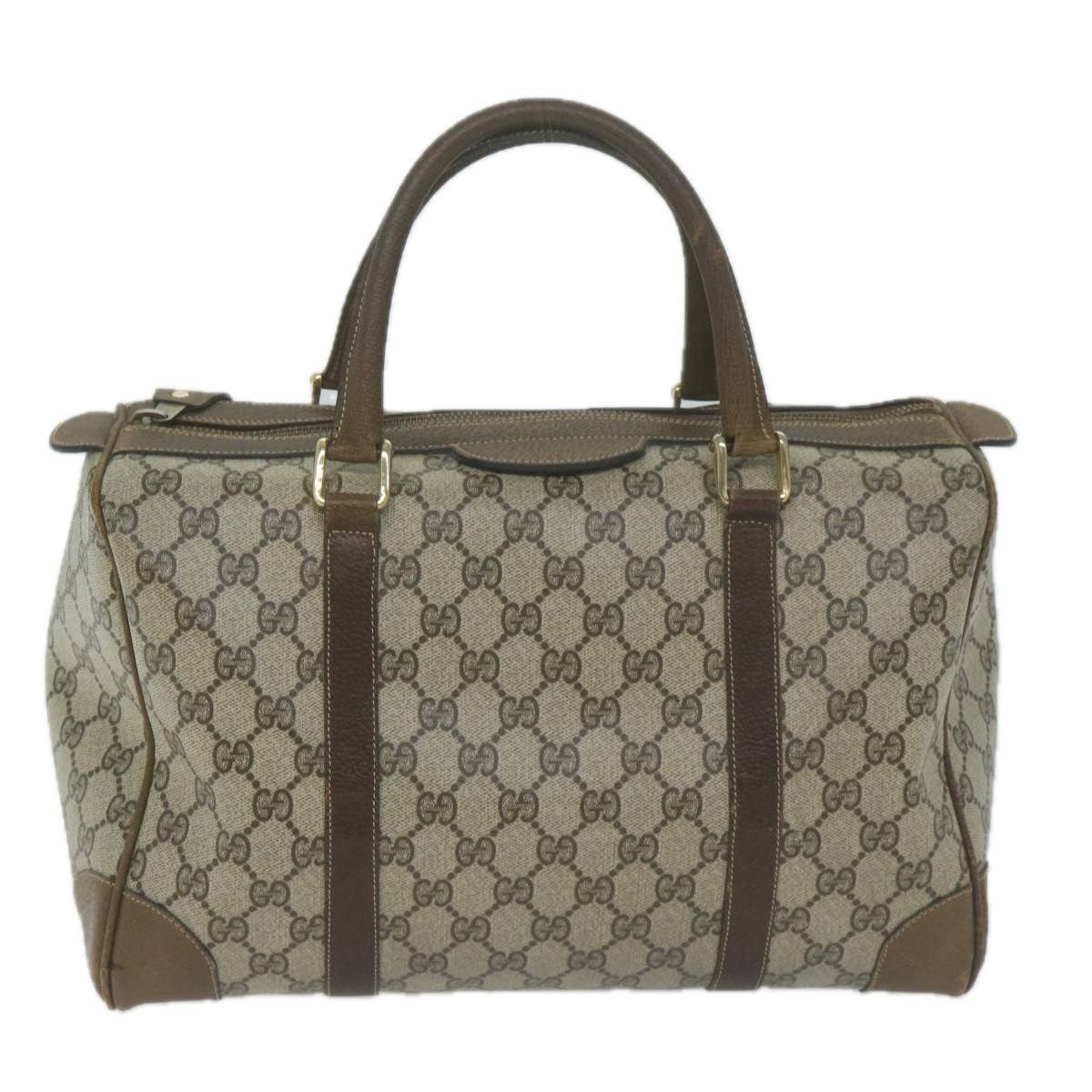 GUCCI GG Supreme Boston Bag PVC Beige  65927