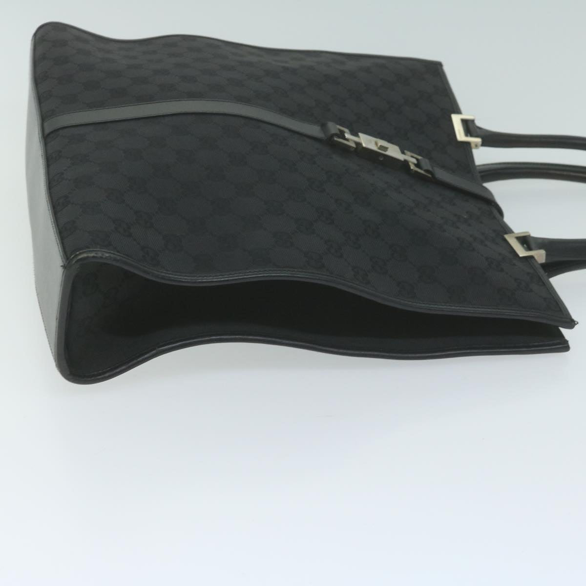 GUCCI Jackie GG Canvas Hand Bag Black 002 1064 1669  65997