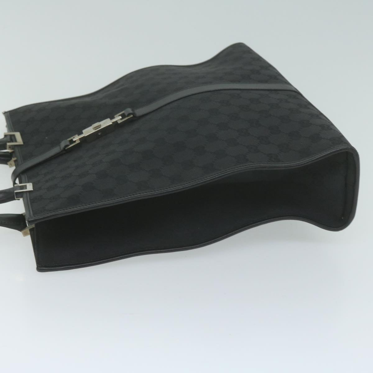 GUCCI Jackie GG Canvas Hand Bag Black 002 1064 1669  65997