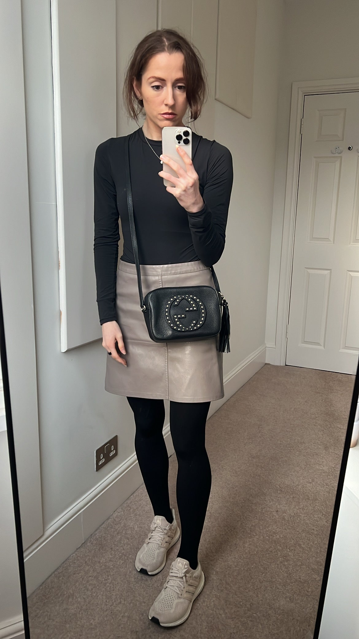 Luxury Gucci Trending 2025 Black Studded Soho Disco