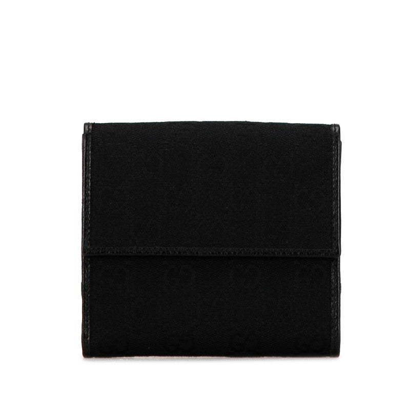 Luxury Gucci Trending 2025 GG Canvas Abby Line Bifold Wallet Black