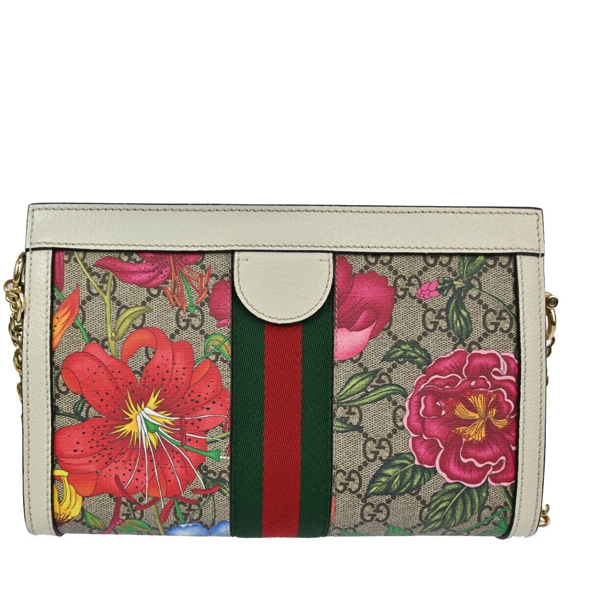 Gucci Gg Flora  Canvas Shoulder Bag ()