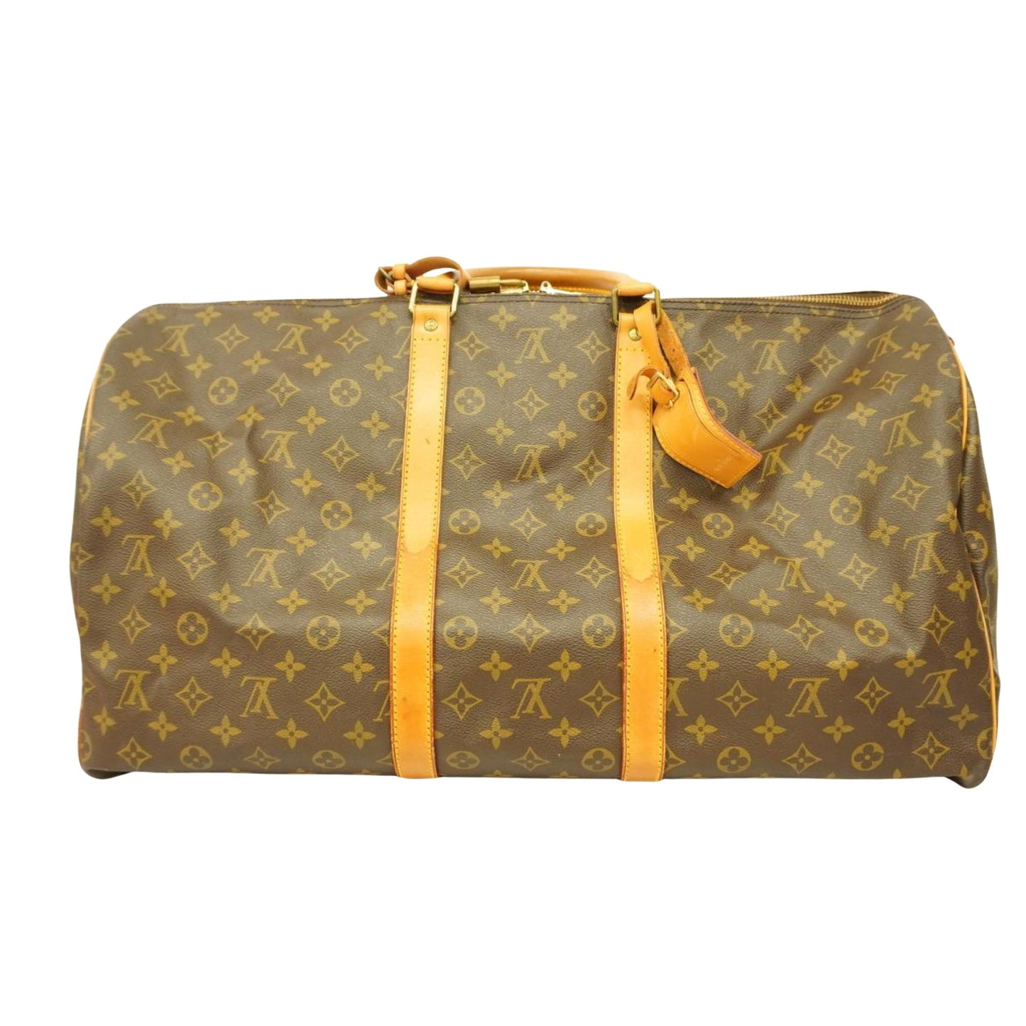 Louis Vuitton Keepall Bandouliere 55  Canvas Travel Bag ()