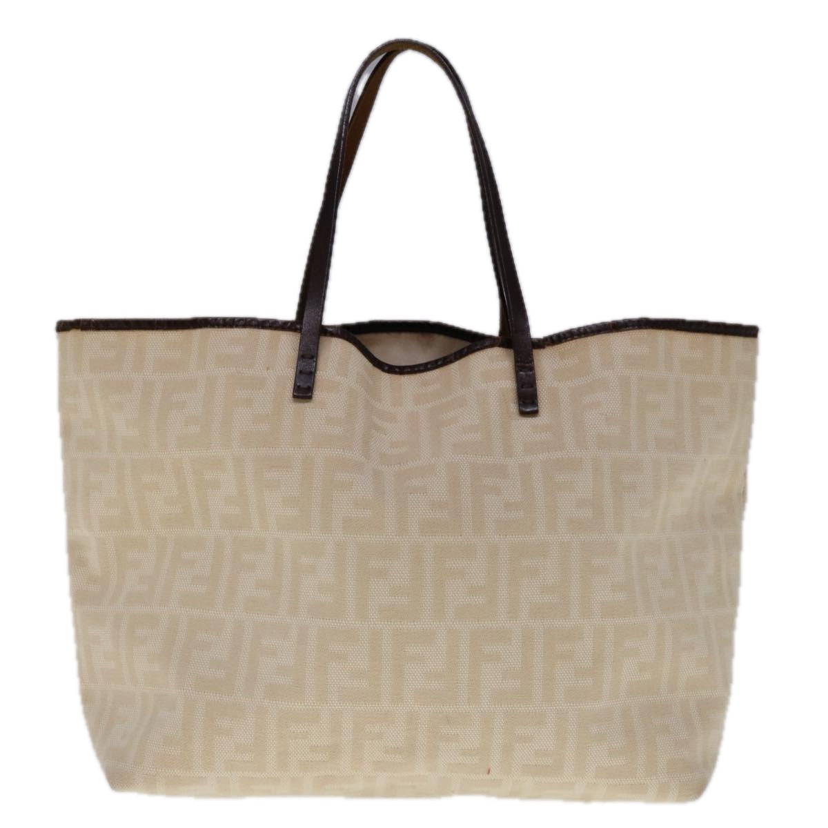 Luxury FendiZucca Canvas Tote Bag Beige66010