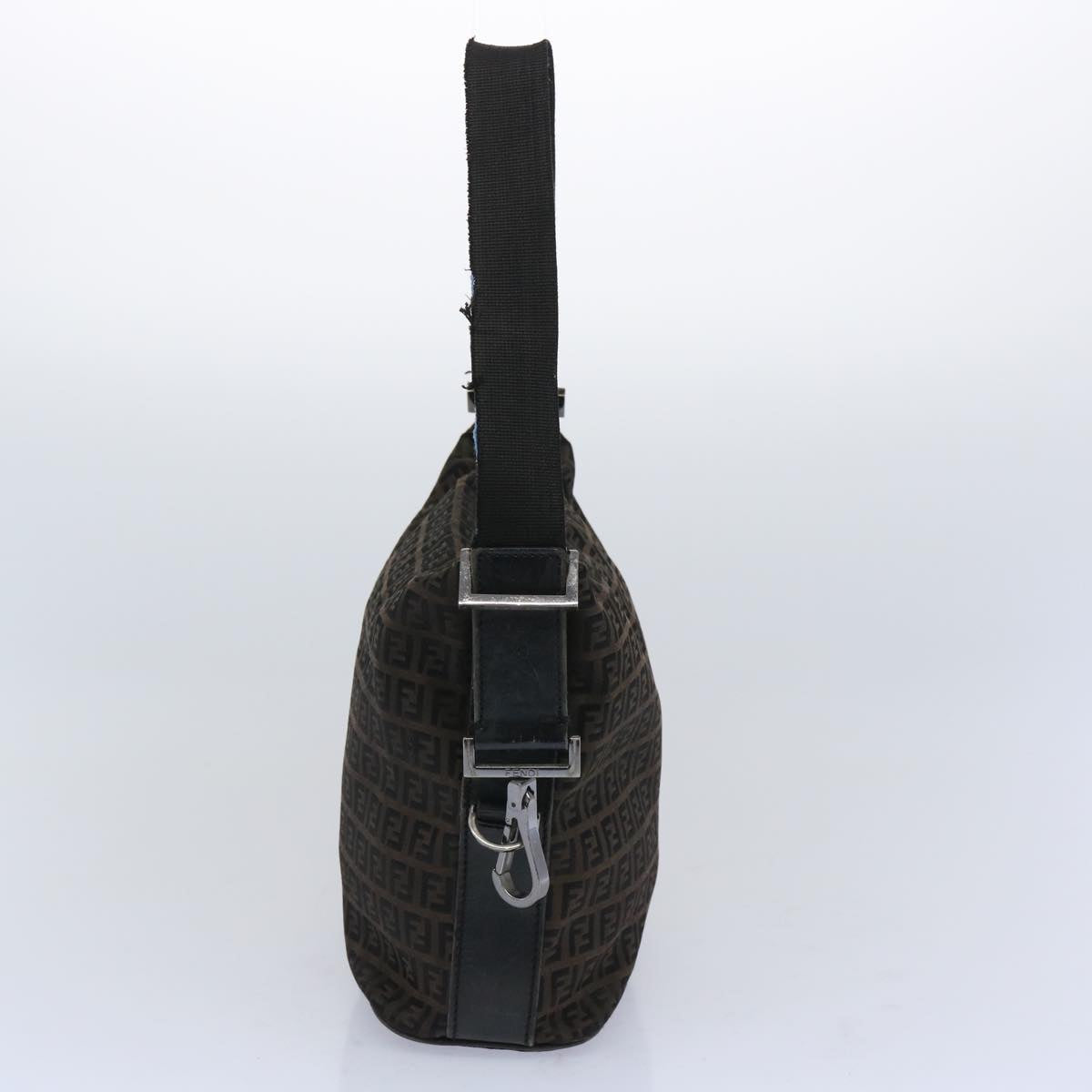 Luxury FendiZucchino Canvas Shoulder Bag Brown66016