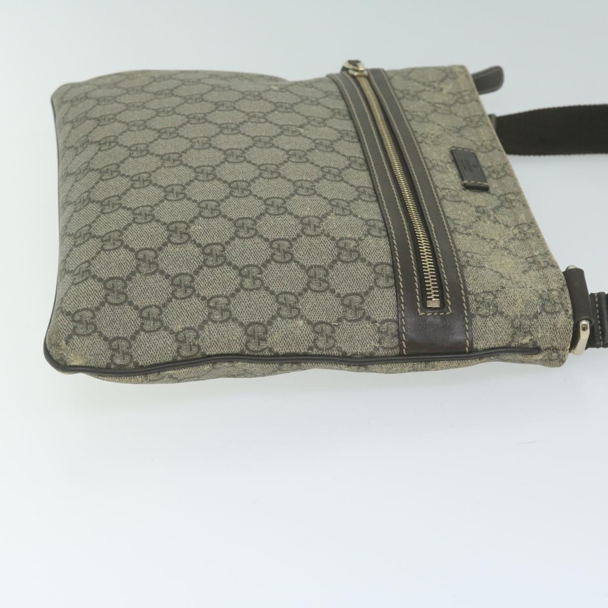 GUCCI GG Supreme Shoulder Bag PVC Beige 295257  66024