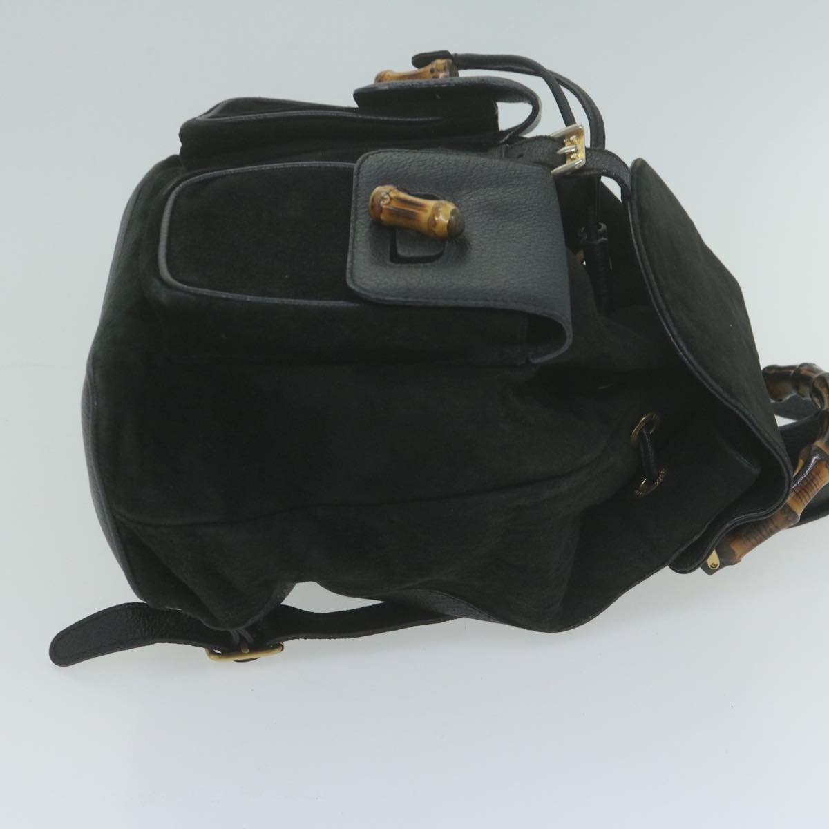 GUCCI Bamboo Backpack Suede Black 003 0016 0  66025