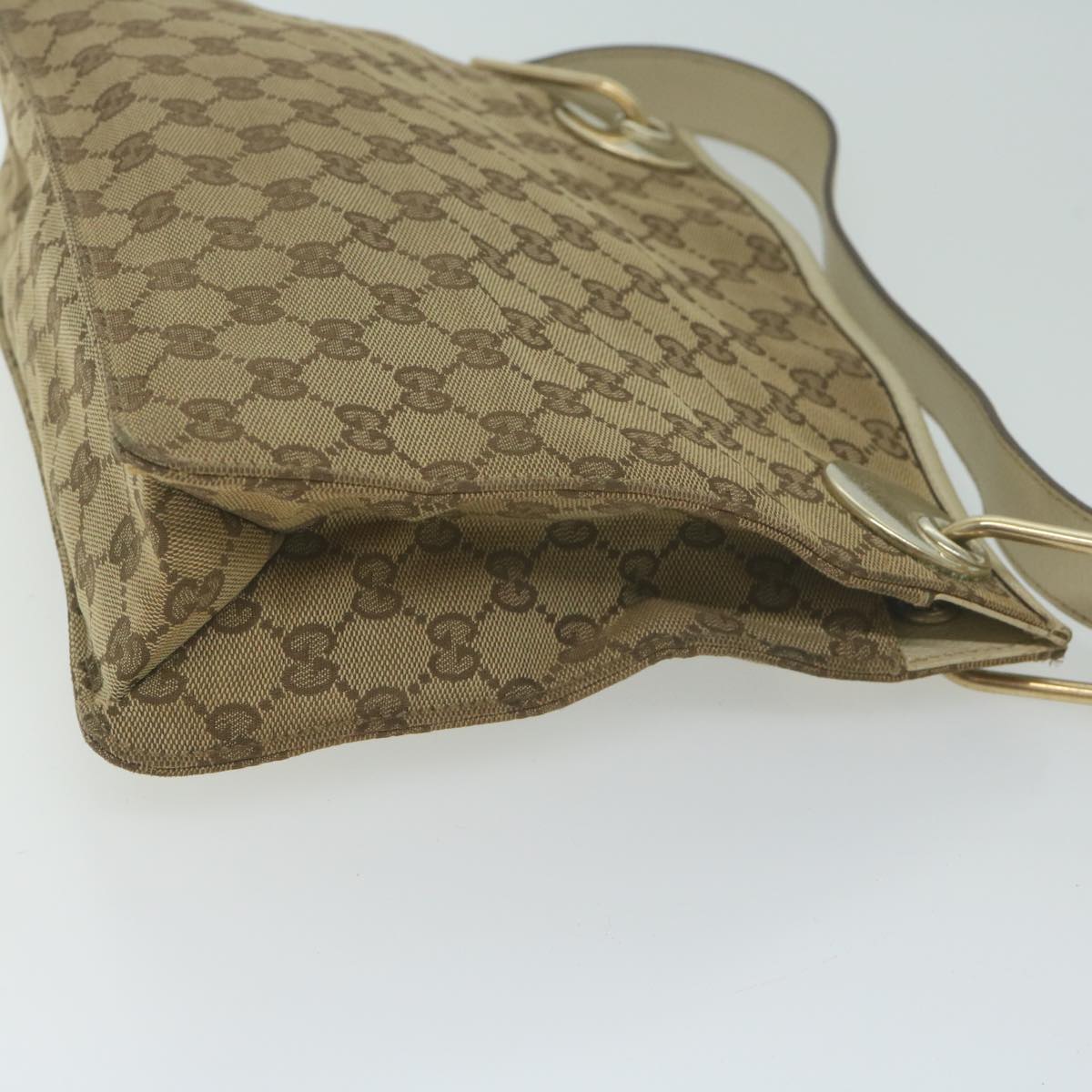 GUCCI GG Canvas Shoulder Bag Beige 120841  66059