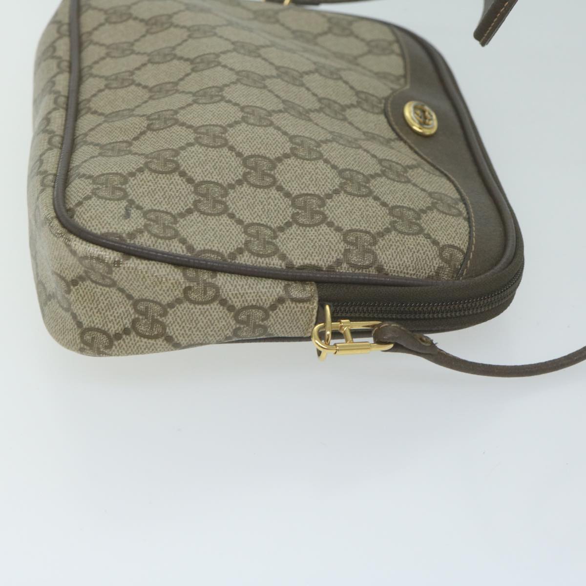 GUCCI GG Supreme Shoulder Bag PVC Beige 97 02 068  66060