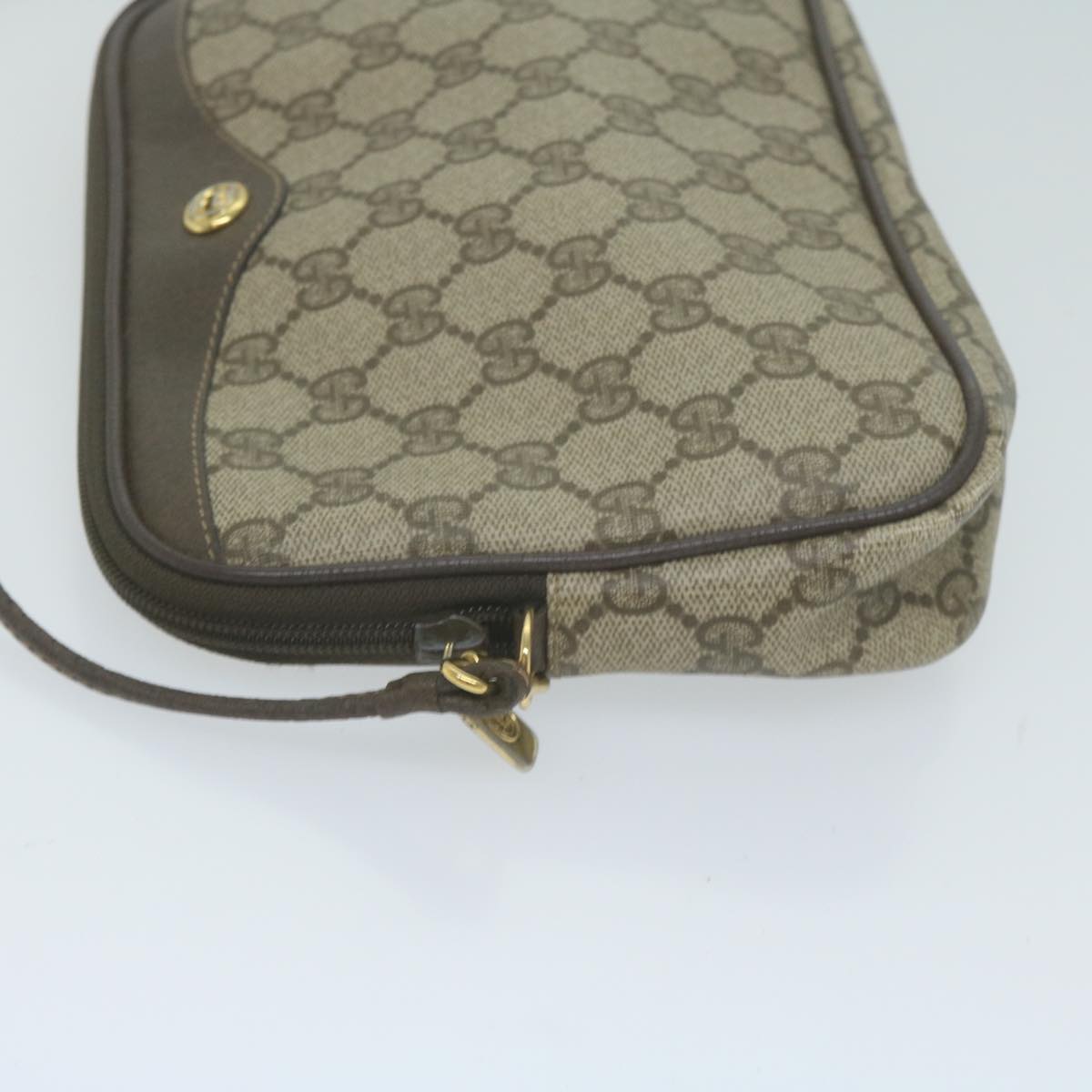 GUCCI GG Supreme Shoulder Bag PVC Beige 97 02 068  66060