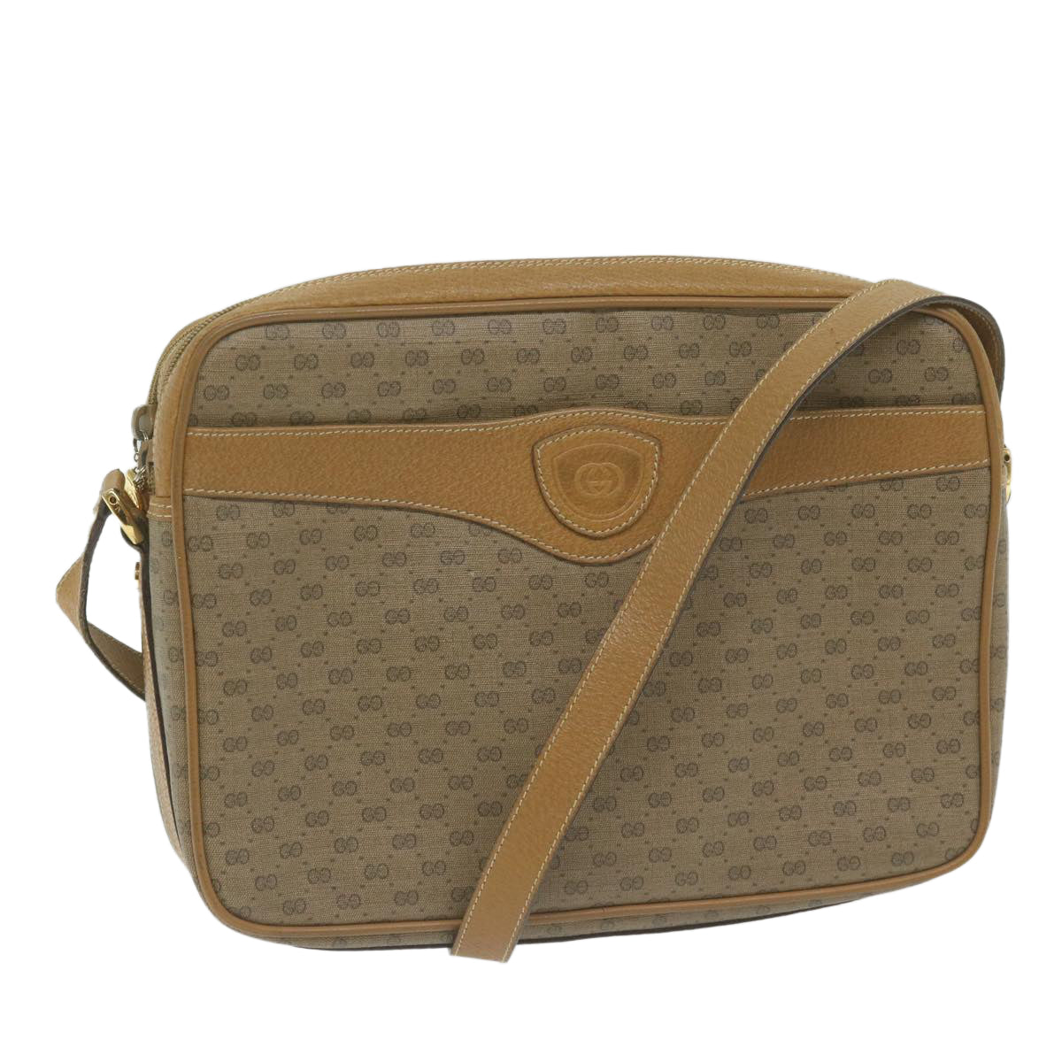 GUCCI Micro GG Supreme Shoulder Bag PVC Beige 001 904 0848  66070
