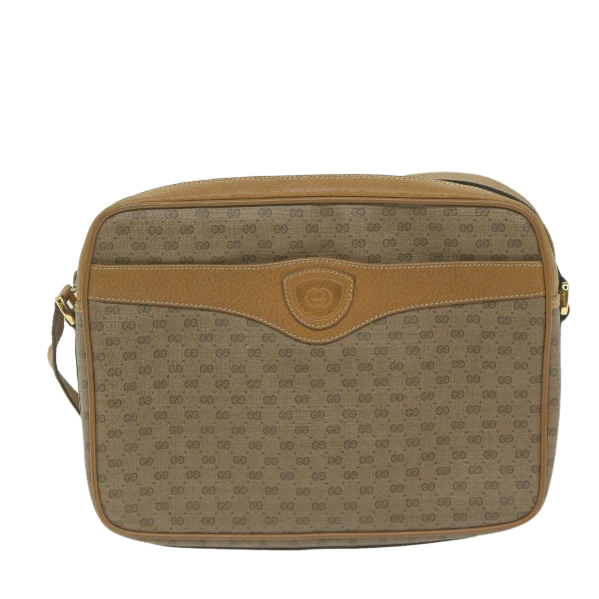 GUCCI Micro GG Supreme Shoulder Bag PVC Beige 001 904 0848  66070