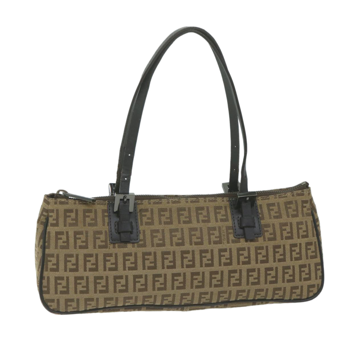 Luxury FendiZucchino Canvas Hand Bag Beige66080