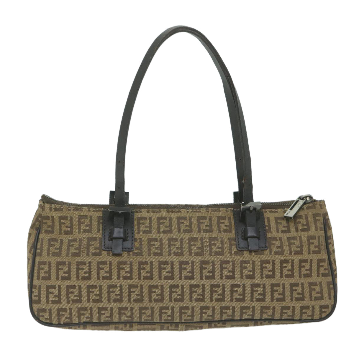 Luxury FendiZucchino Canvas Hand Bag Beige66080