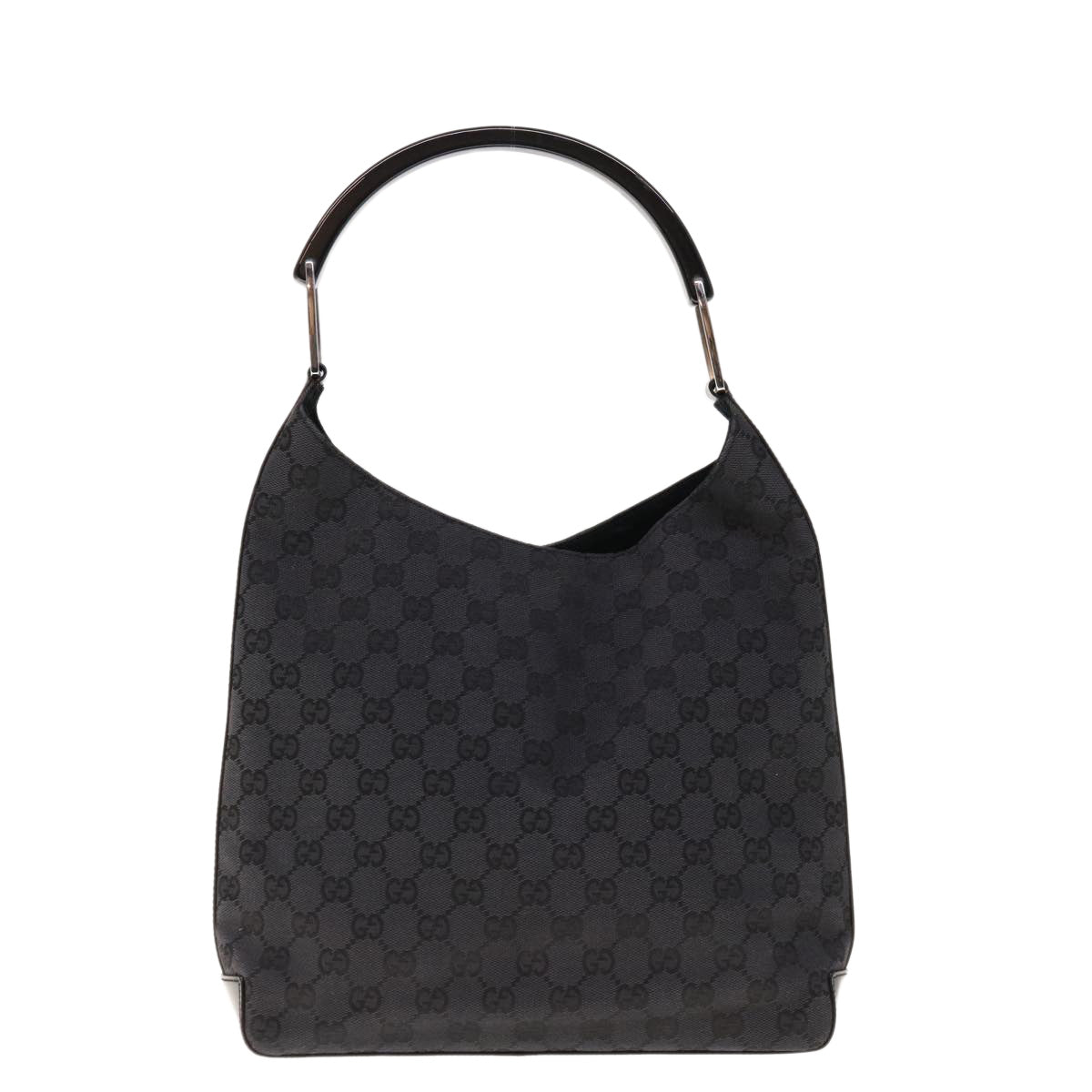 GUCCI GG Canvas Shoulder Bag Black  66147