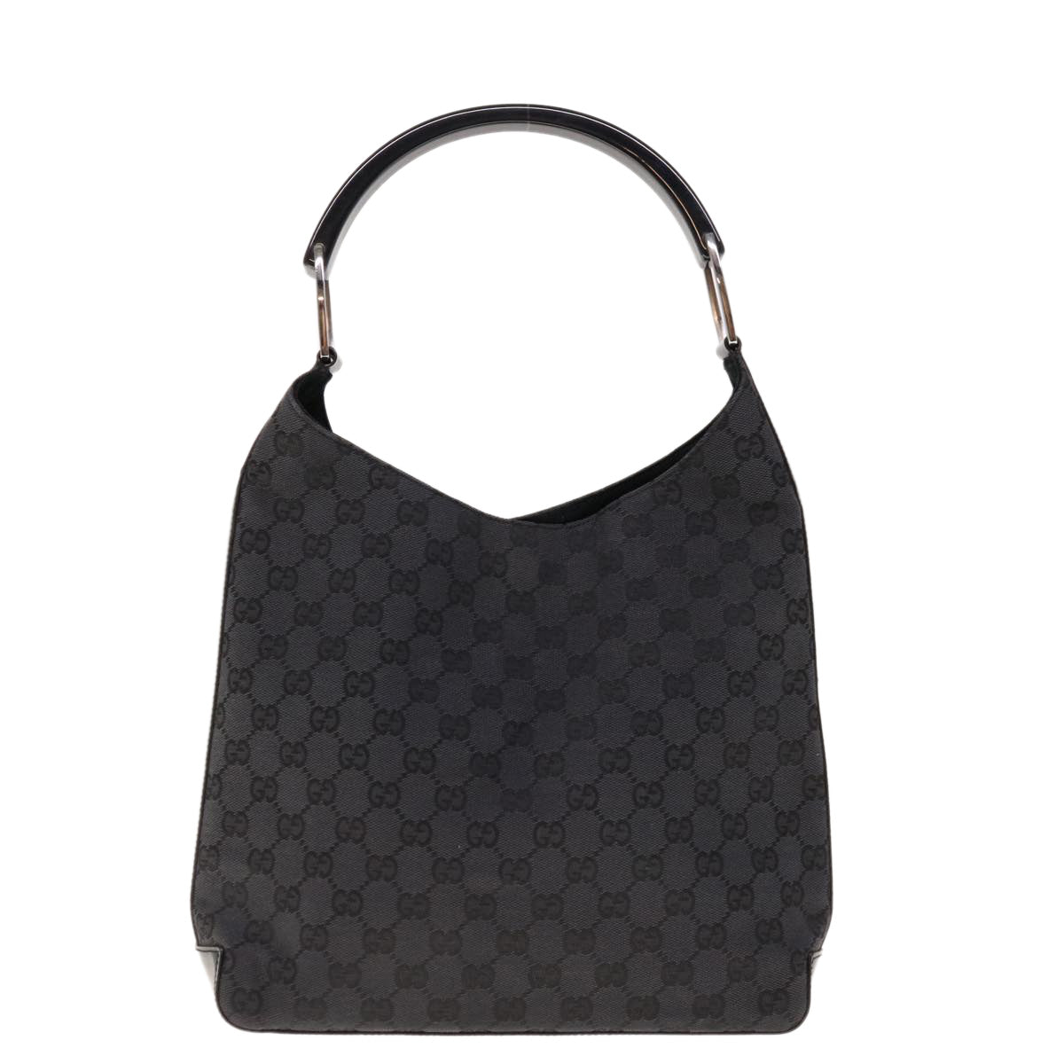 GUCCI GG Canvas Shoulder Bag Black  66147