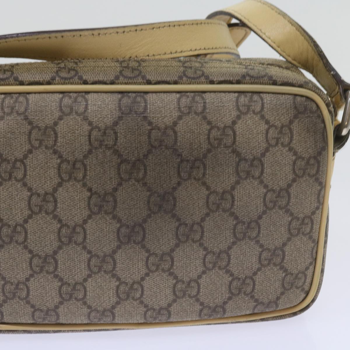GUCCI GG Canvas Shoulder Bag PVC Beige  66166