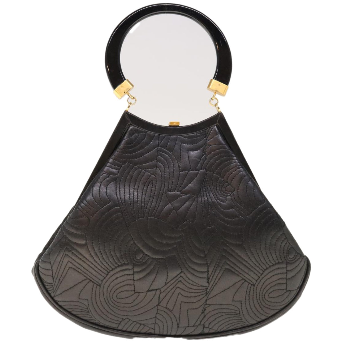 Luxury FendiHand Bag Leather Black66172