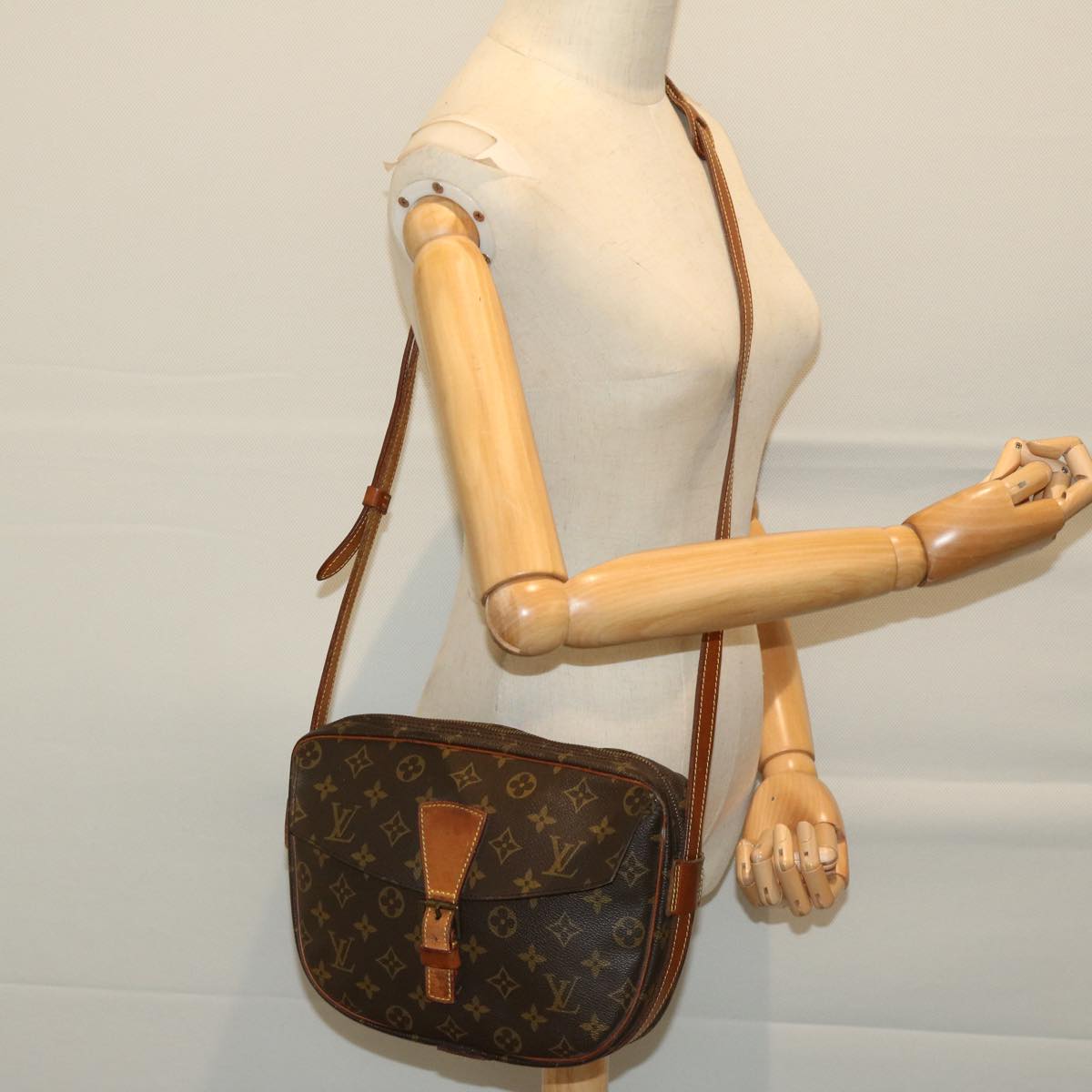 LOUIS VUITTON Monogram Jeune Fille GM Shoulder Bag M51225 LV 66176