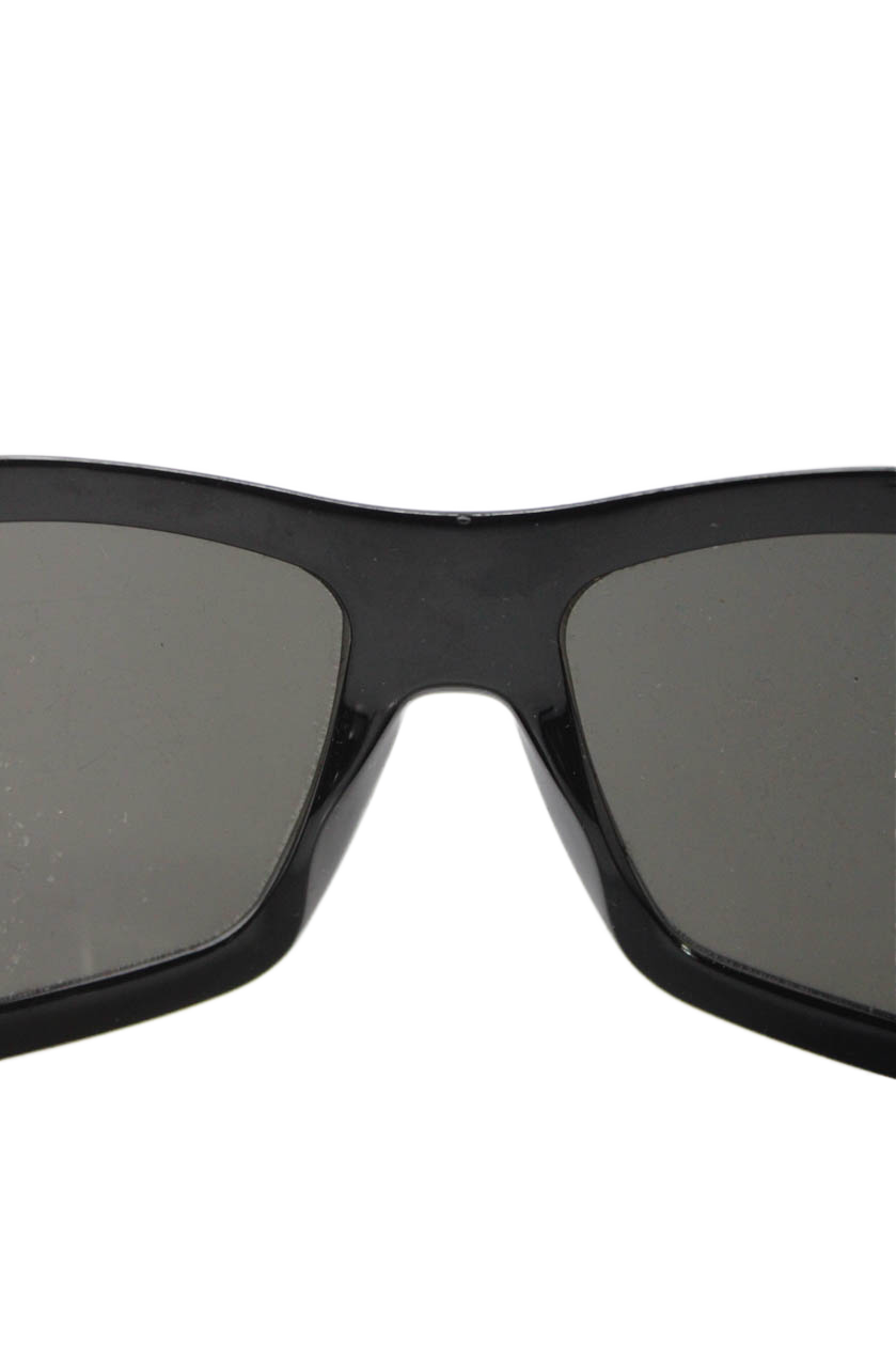 Gucci Womens Silver Tone Square Frame Pull On Sunglasses Black GG1546/S
