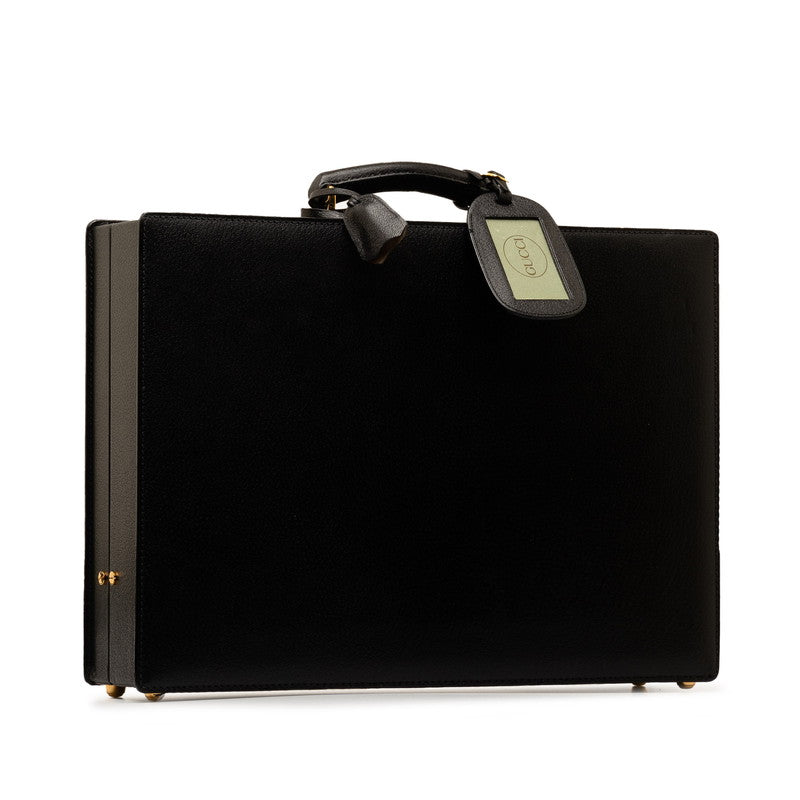 Luxury Gucci Trending 2025 Briefcase Black Leather  Luxury Gucci Trending 2025