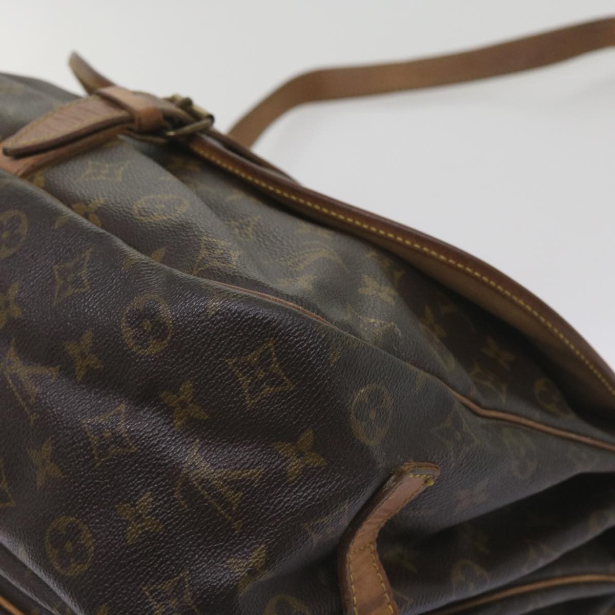 LOUIS VUITTON Monogram Saumur 35 Shoulder Bag M42254 LV 66289