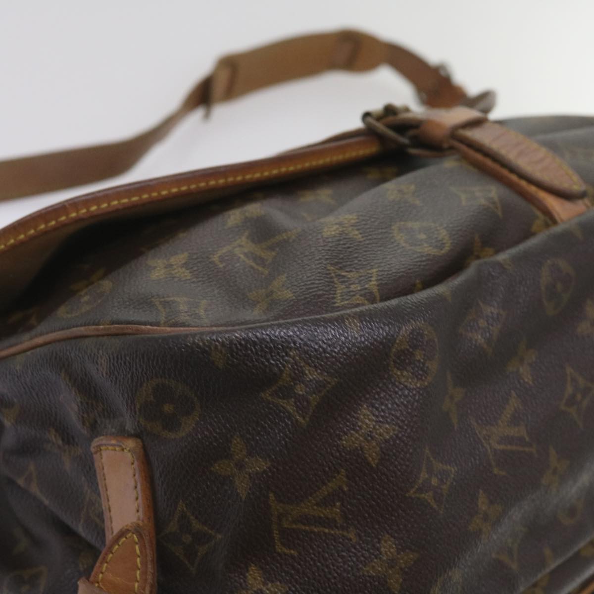 LOUIS VUITTON Monogram Saumur 35 Shoulder Bag M42254 LV 66289