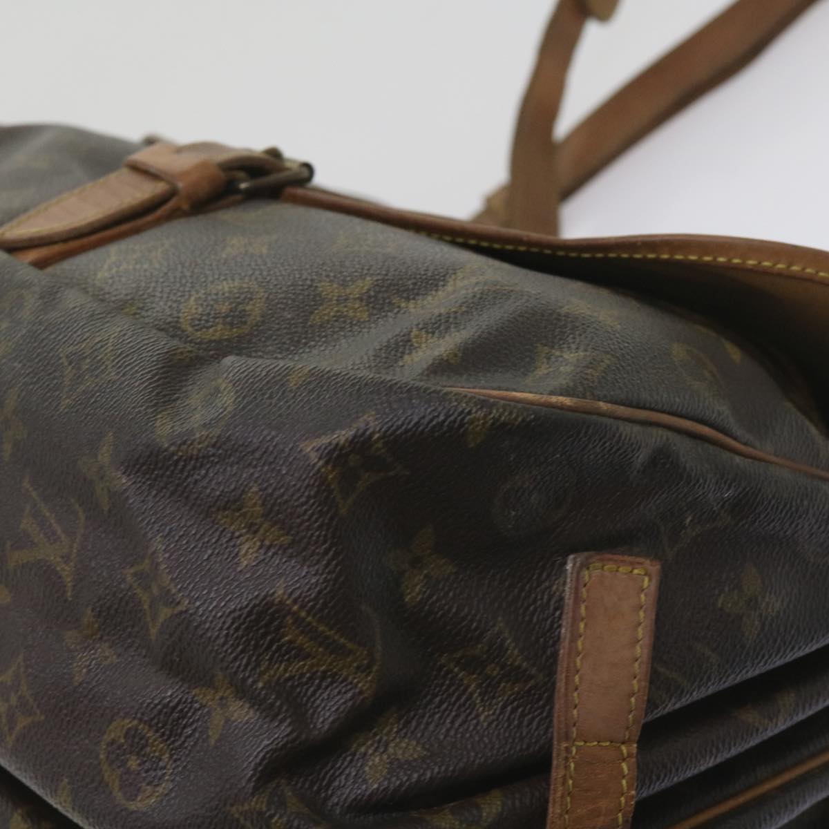 LOUIS VUITTON Monogram Saumur 35 Shoulder Bag M42254 LV 66289