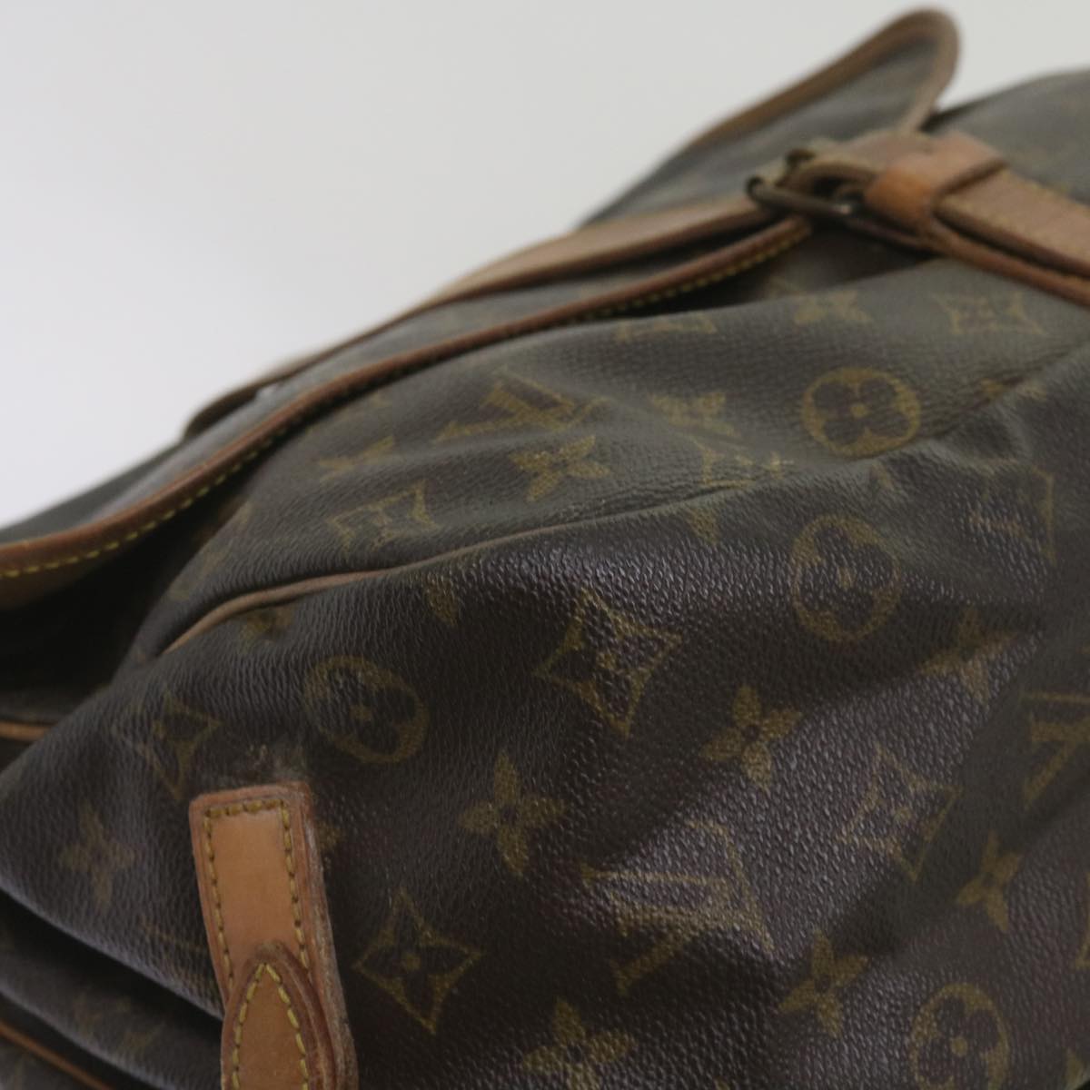 LOUIS VUITTON Monogram Saumur 35 Shoulder Bag M42254 LV 66289