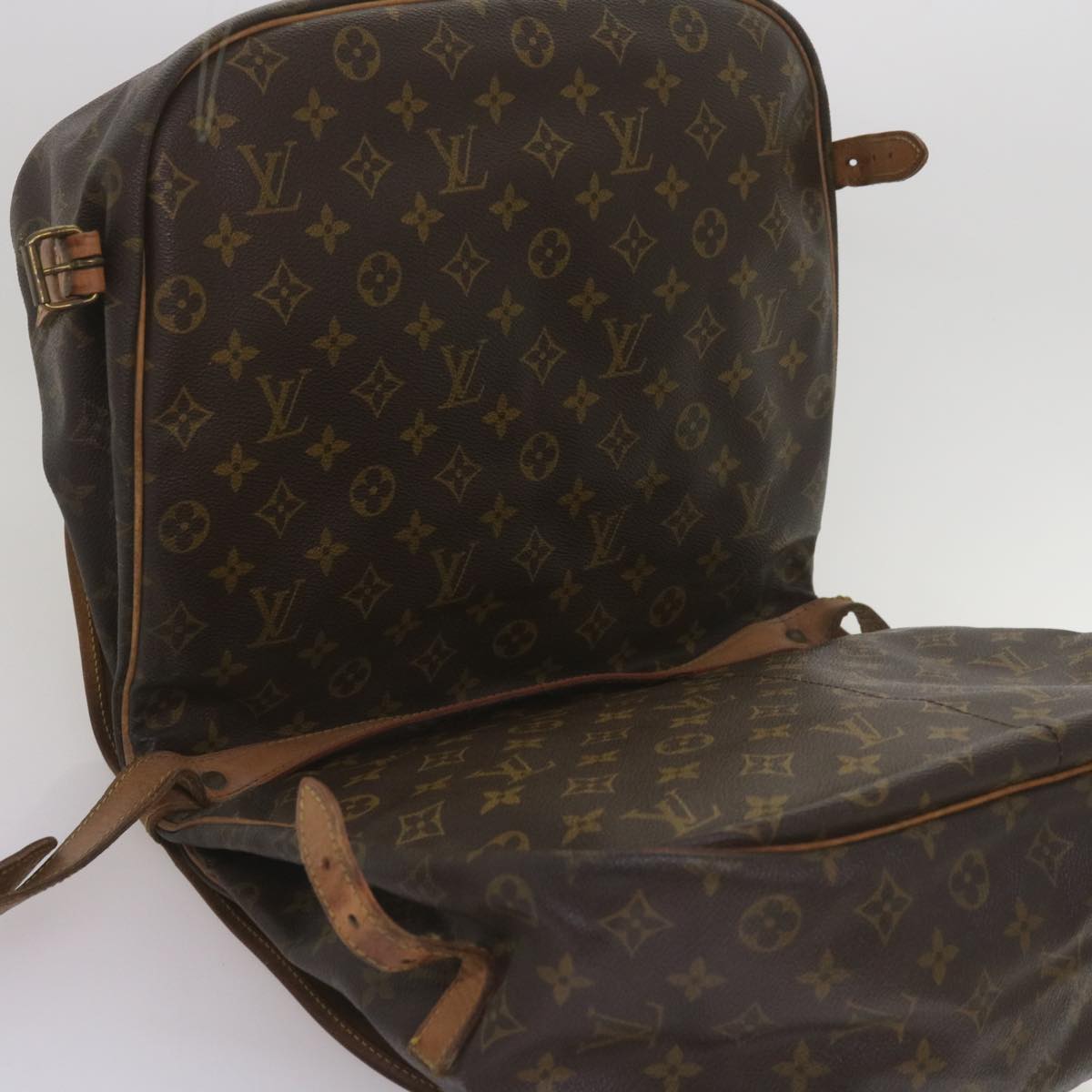 LOUIS VUITTON Monogram Saumur 35 Shoulder Bag M42254 LV 66289