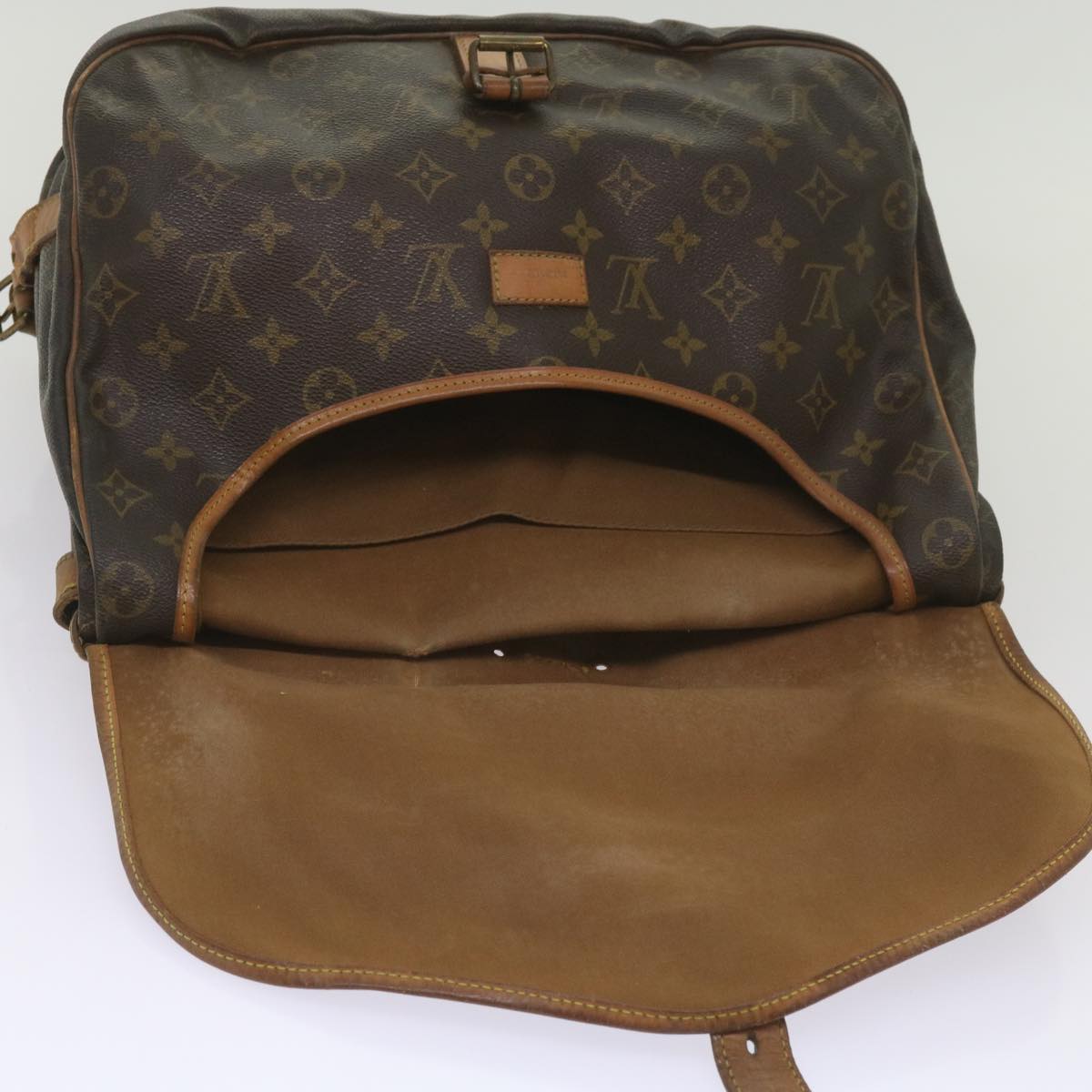 LOUIS VUITTON Monogram Saumur 35 Shoulder Bag M42254 LV 66289