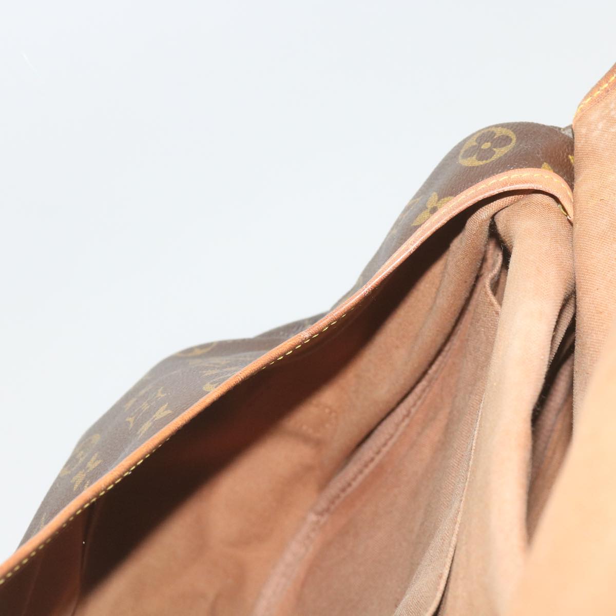 LOUIS VUITTON Monogram Saumur 35 Shoulder Bag M42254 LV 66289
