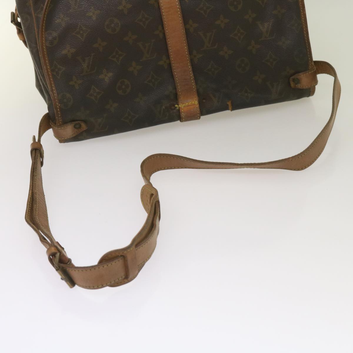 LOUIS VUITTON Monogram Saumur 35 Shoulder Bag M42254 LV 66289