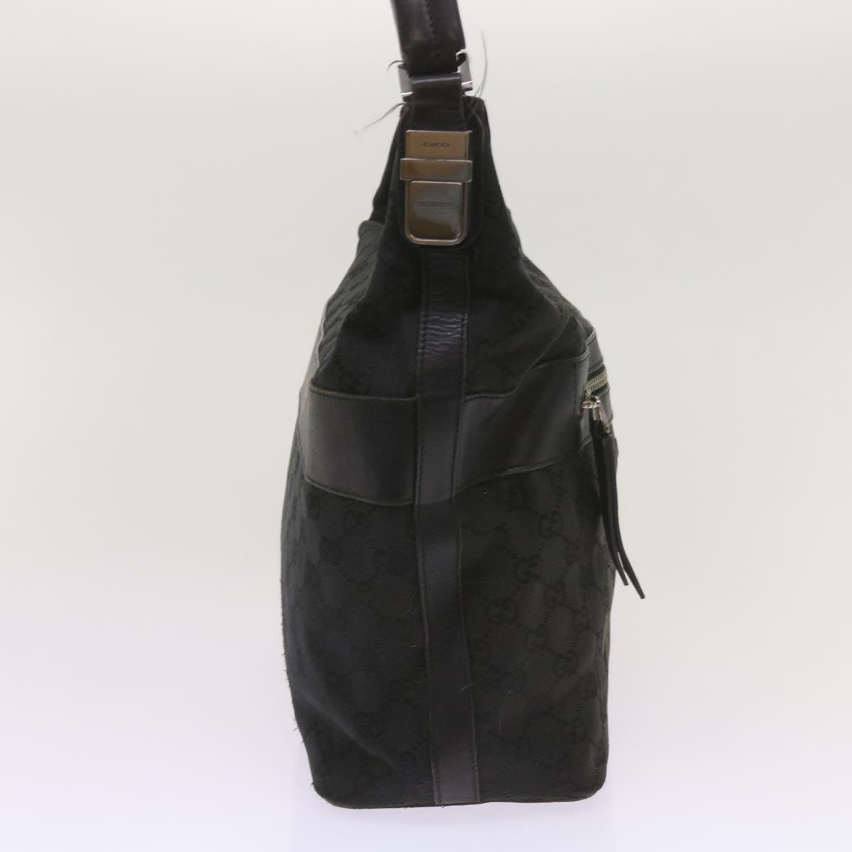 GUCCI GG Canvas Shoulder Bag Black 001 4298  66388