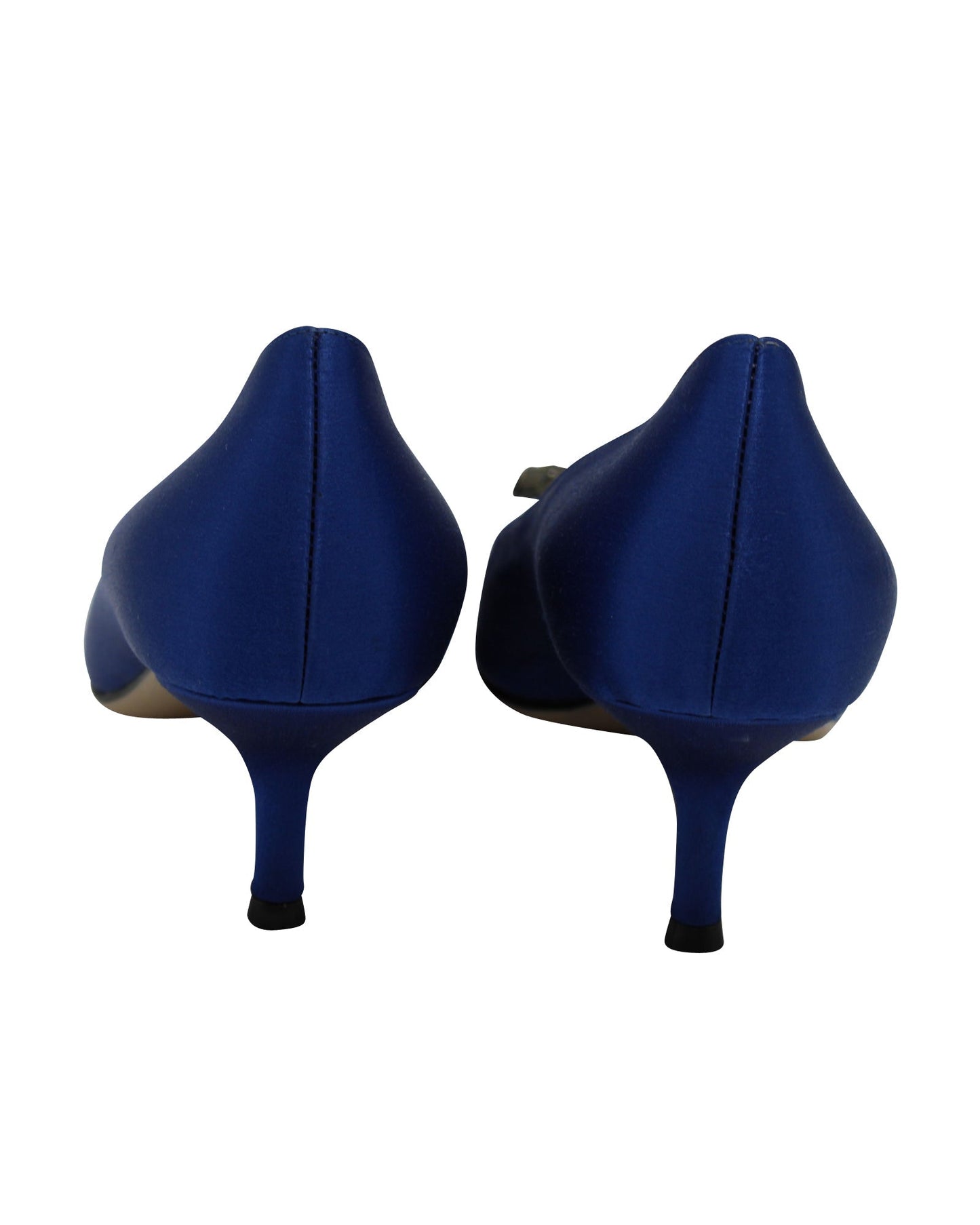 Gucci Dionysus Brooch Heels in Blue Satin