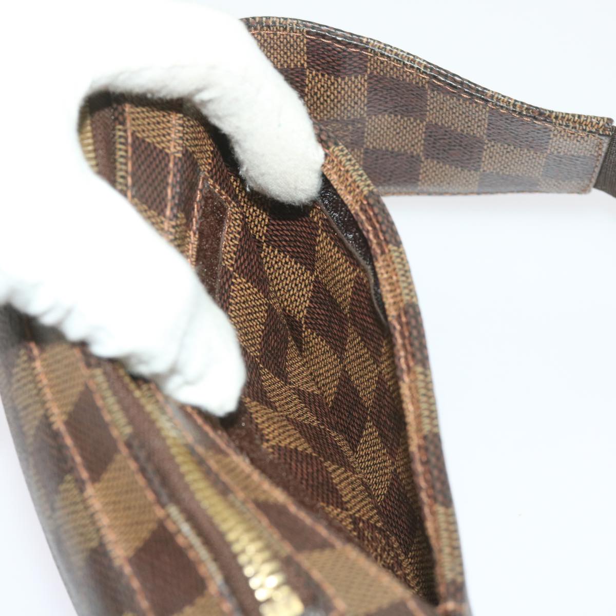 LOUIS VUITTON Damier Ebene Geronimos Shoulder Bag N51994 LV 66445
