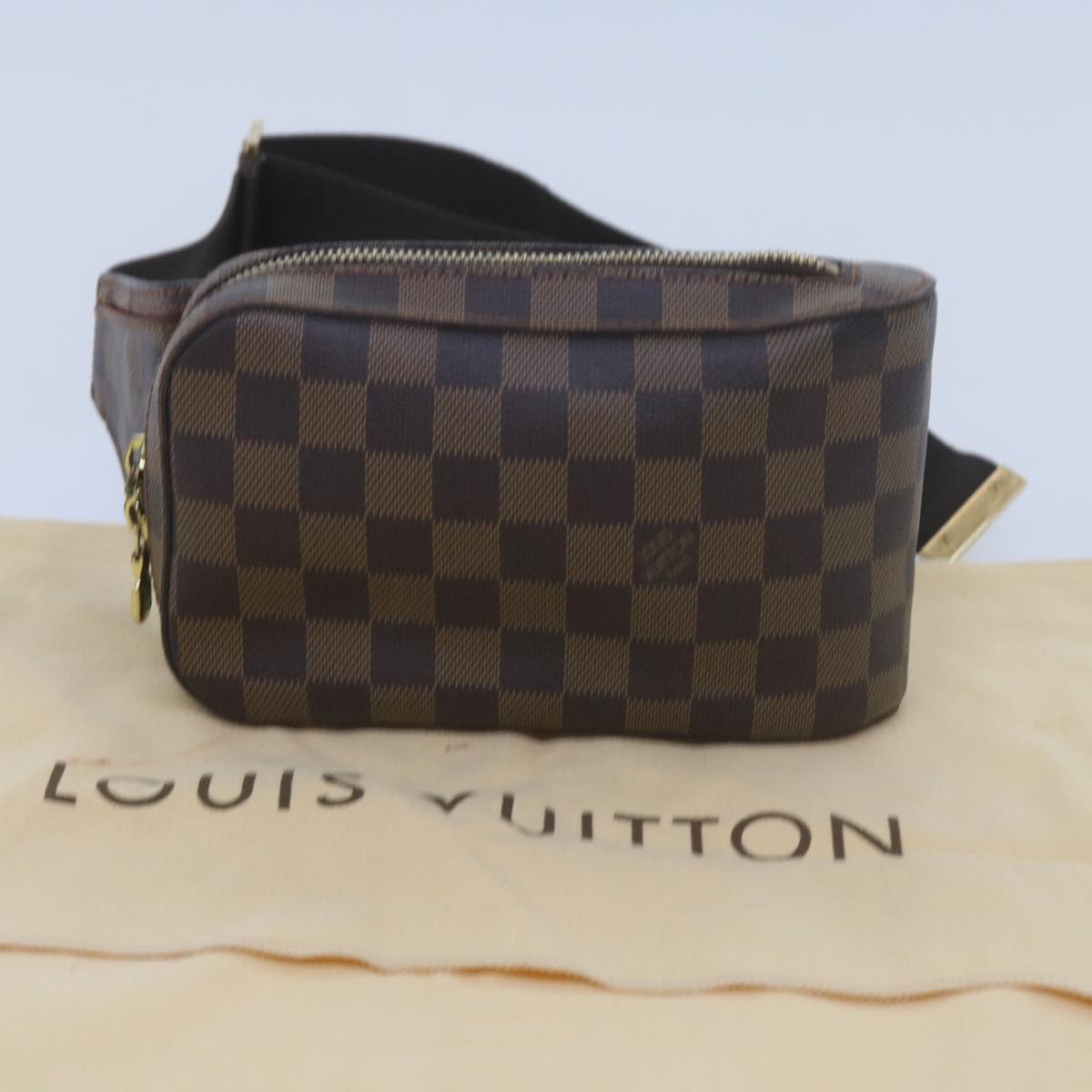 LOUIS VUITTON Damier Ebene Geronimos Shoulder Bag N51994 LV 66445