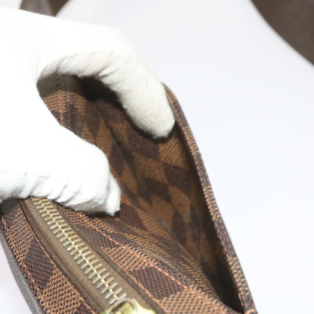 LOUIS VUITTON Damier Ebene Geronimos Shoulder Bag N51994 LV 66446