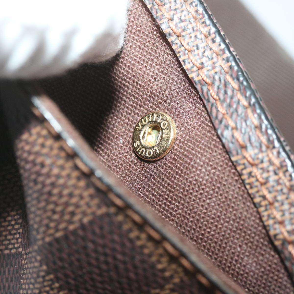 LOUIS VUITTON Damier Ebene Geronimos Shoulder Bag N51994 LV 66446