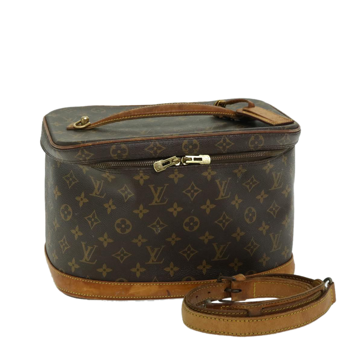LOUIS VUITTON Monogram Nice Hand Bag 2way M47280 LV 66485