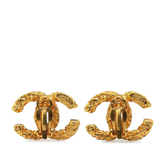 Chanel Coco Mark Gold Earrings