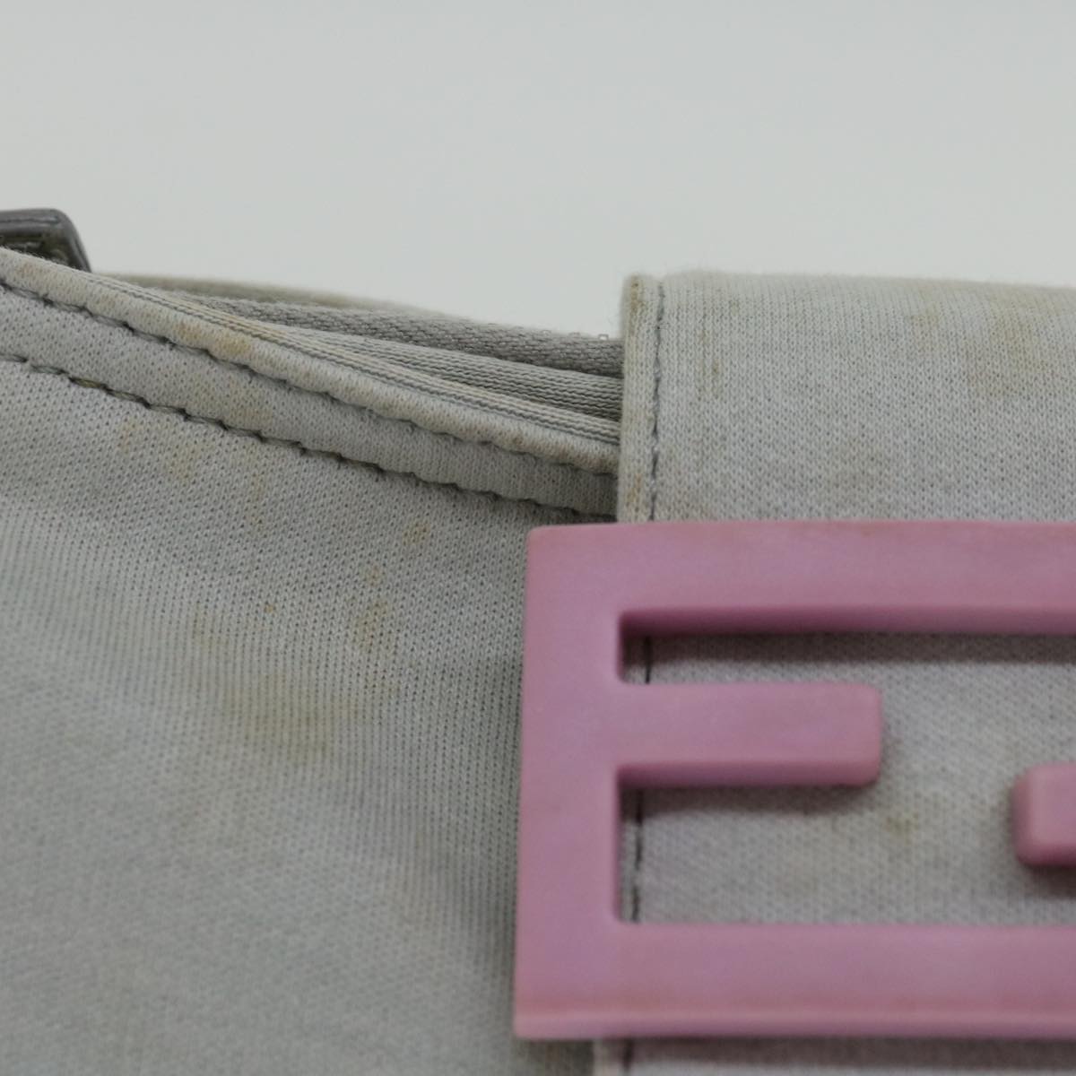 Luxury FendiMamma Baguette Shoulder Bag Nylon Gray66503