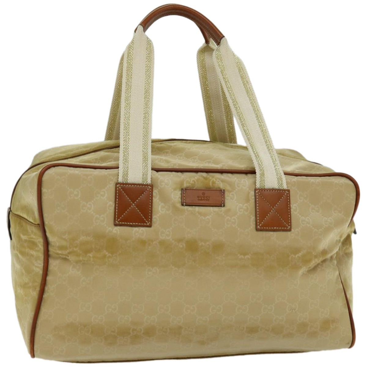 GUCCI GG Canvas Boston Bag Beige 153240  66606