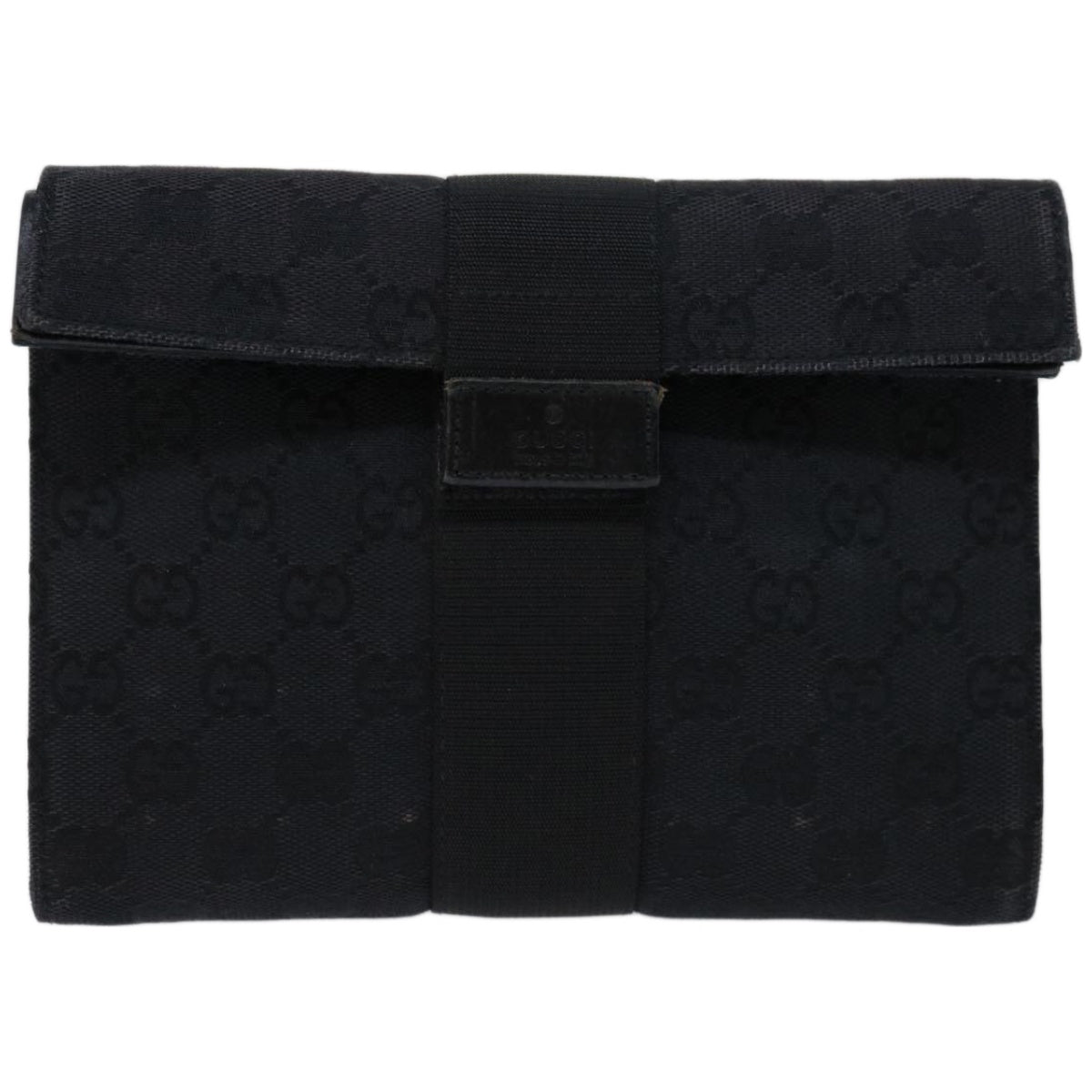 GUCCI GG Canvas Clutch Bag Black 0390992  66614