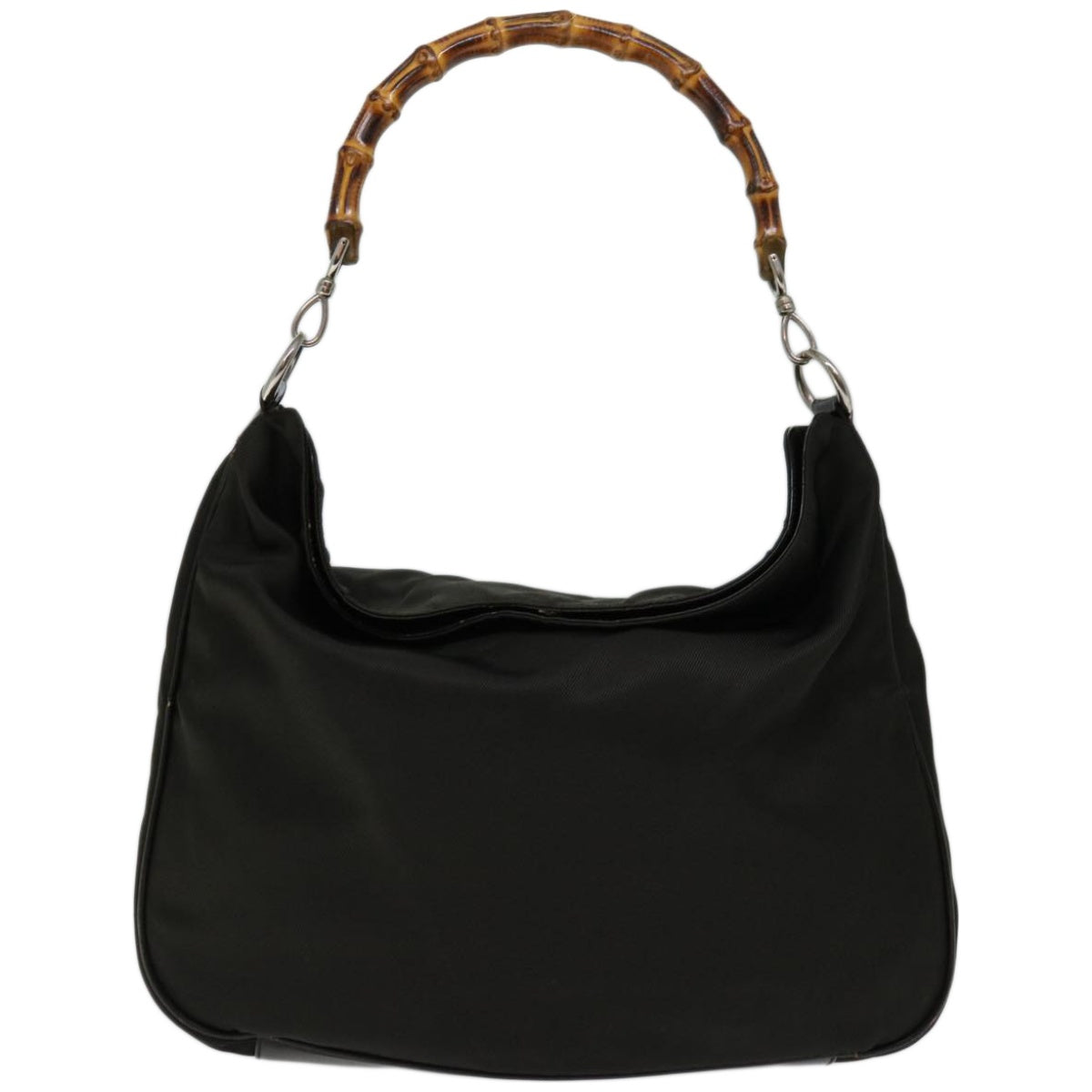 GUCCI Bamboo Shoulder Bag Nylon 2way Brown 001 3444 1577  66620