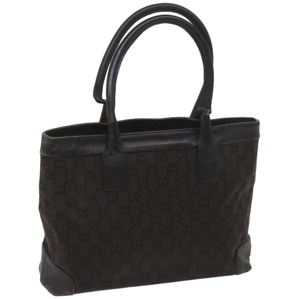 GUCCI GG Canvas Tote Bag Black 002 1119  66622