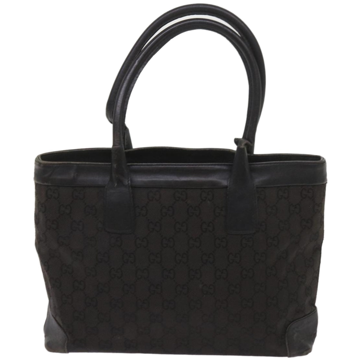 GUCCI GG Canvas Tote Bag Black 002 1119  66622