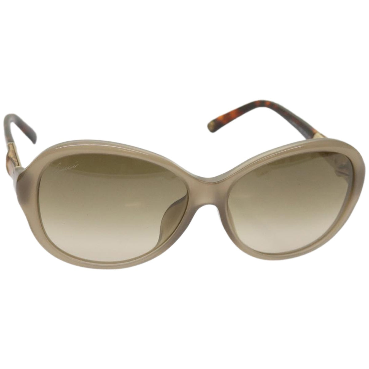 GUCCI Bamboo Sunglasses plastic Brown  66637