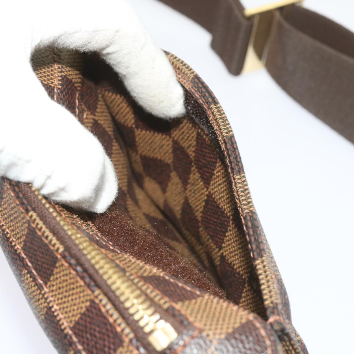 LOUIS VUITTON Damier Ebene Geronimos Shoulder Bag N51994 LV 66694