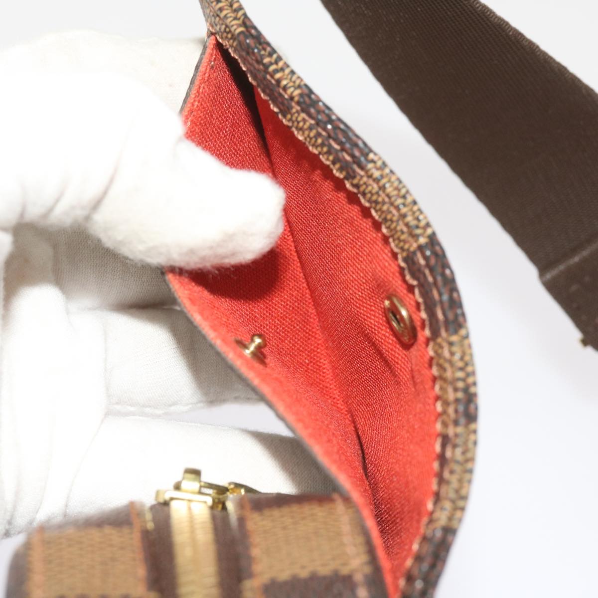 LOUIS VUITTON Damier Ebene Geronimos Shoulder Bag N51994 LV 66694